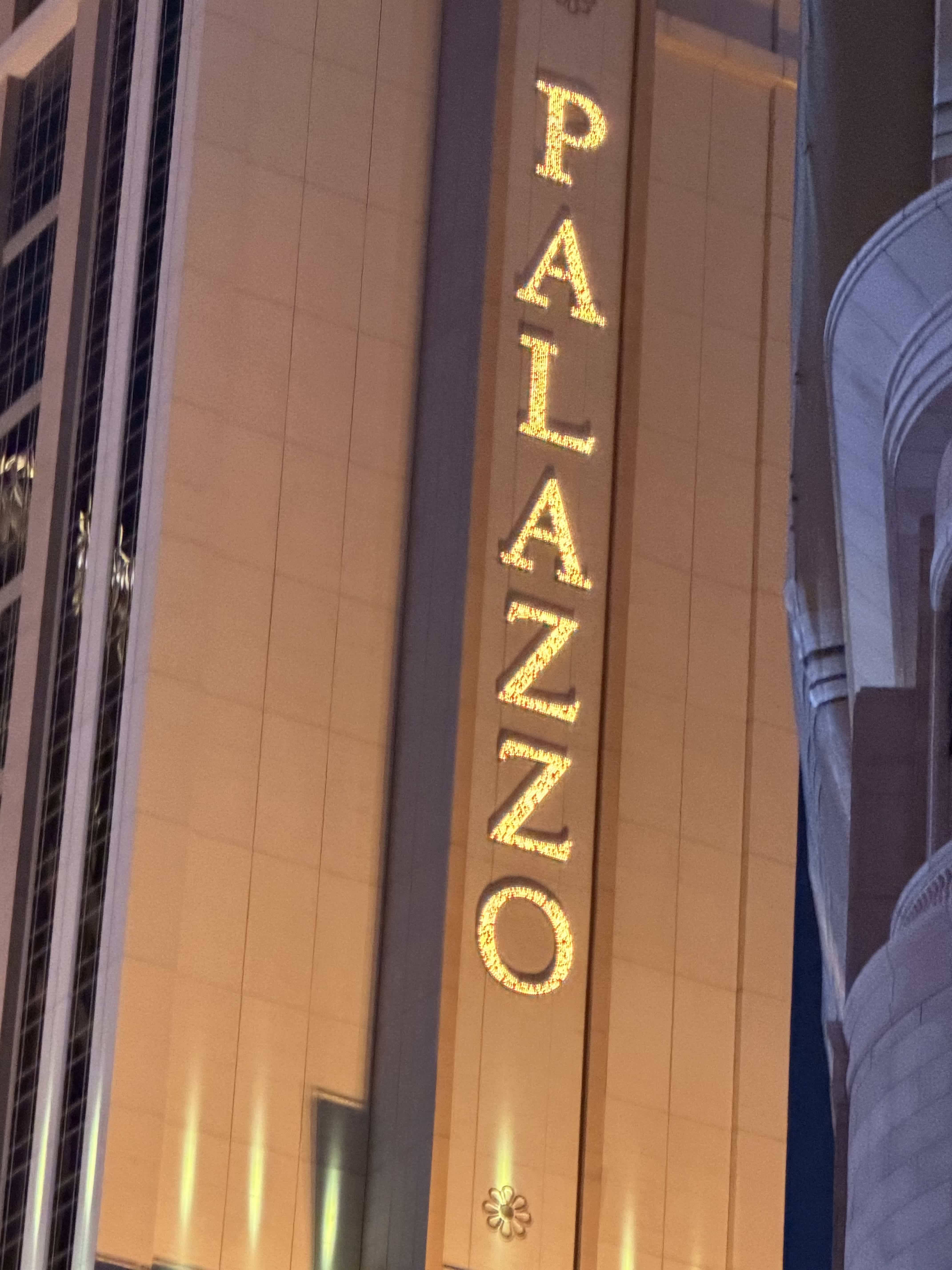 Palazzo LED sign